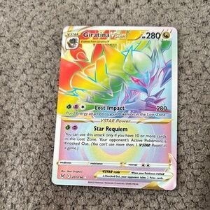 Pokemon Giratina VSTAR Trading Card secret rare